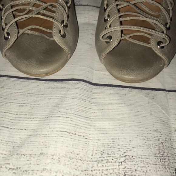 Jeffrey Campbell Covets Lace Up Heel Sandal Bootie sz 7 - Picture 4 of 11